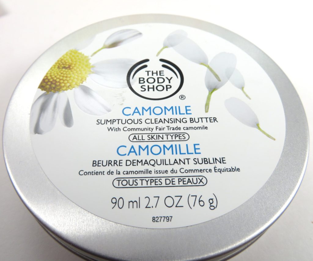 The Body Shop Camomile Sumptuous Cleansing Butter Review Simply Stine