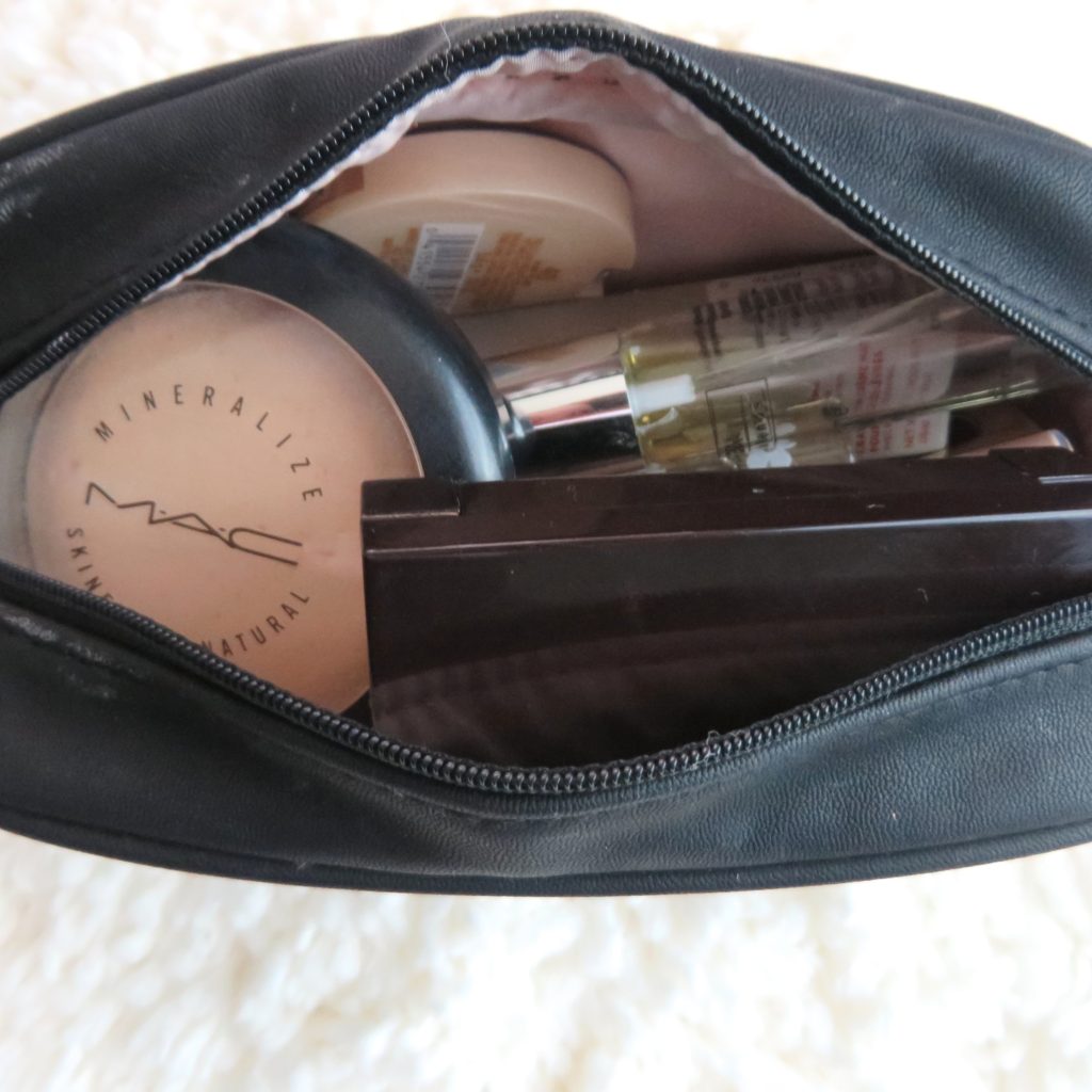 Makeup in my makeup bag