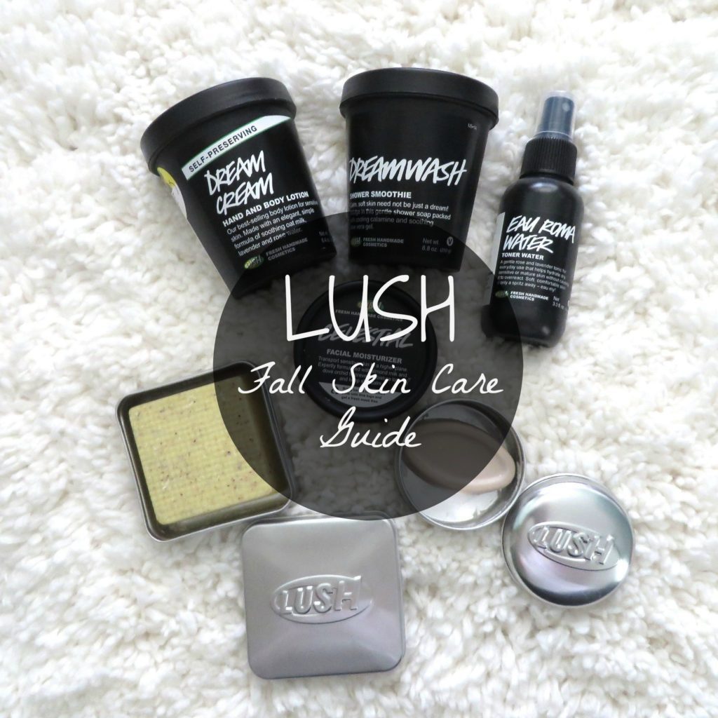 My Fall Skincare Guide featuring LUSH Cosmetics | Great skincare and body products for dry skin! www.simplystine.com