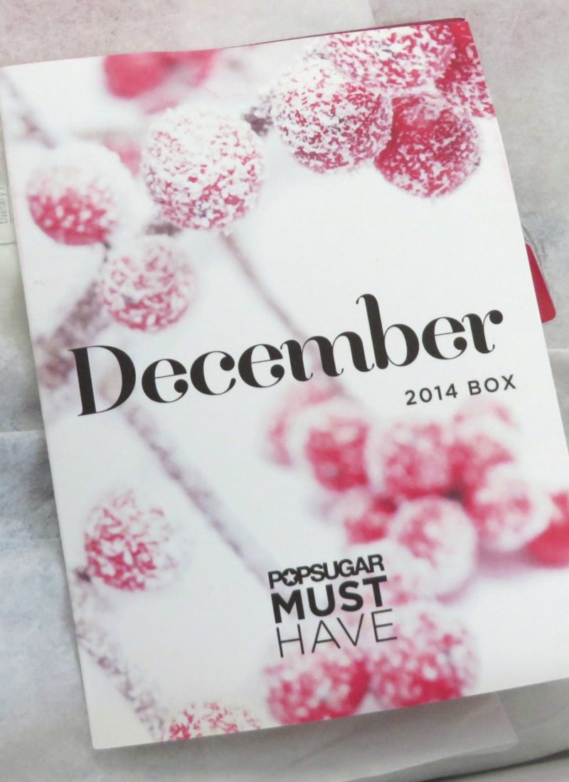 POPSUGAR MUST HAVE Box December 2014