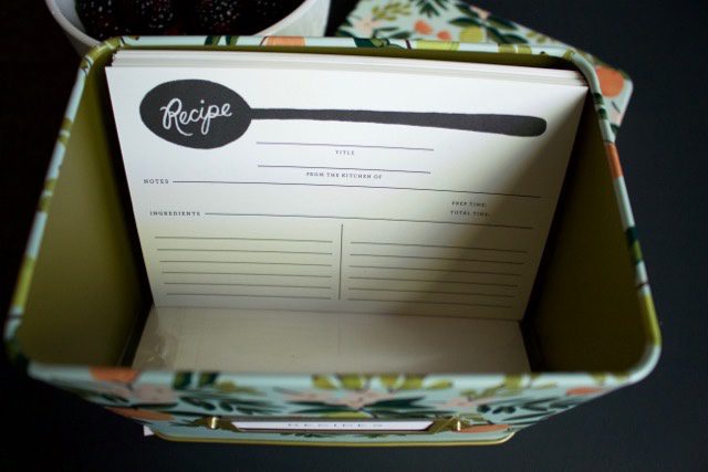 Rifle Paper Co Recipe Cards
