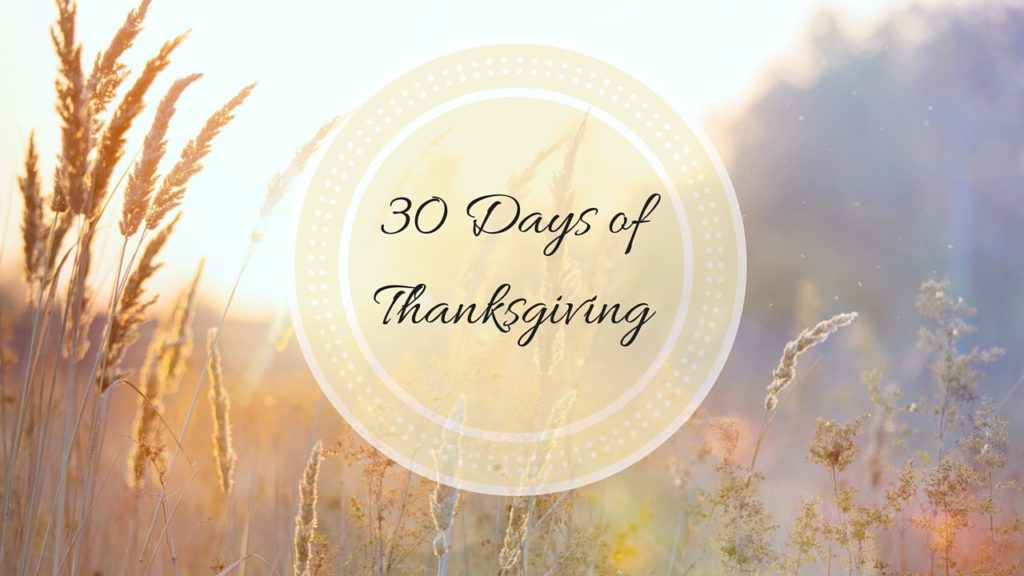 30 Days of Thanksgiving