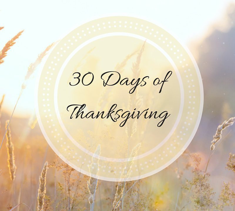 30 Days of Thanksgiving