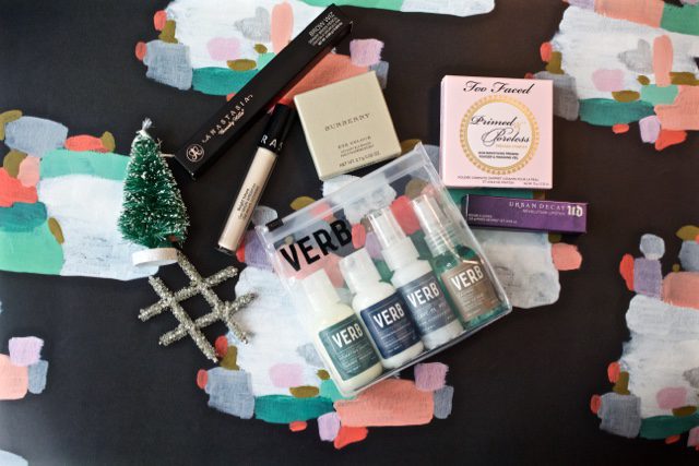 Assortment of beauty products