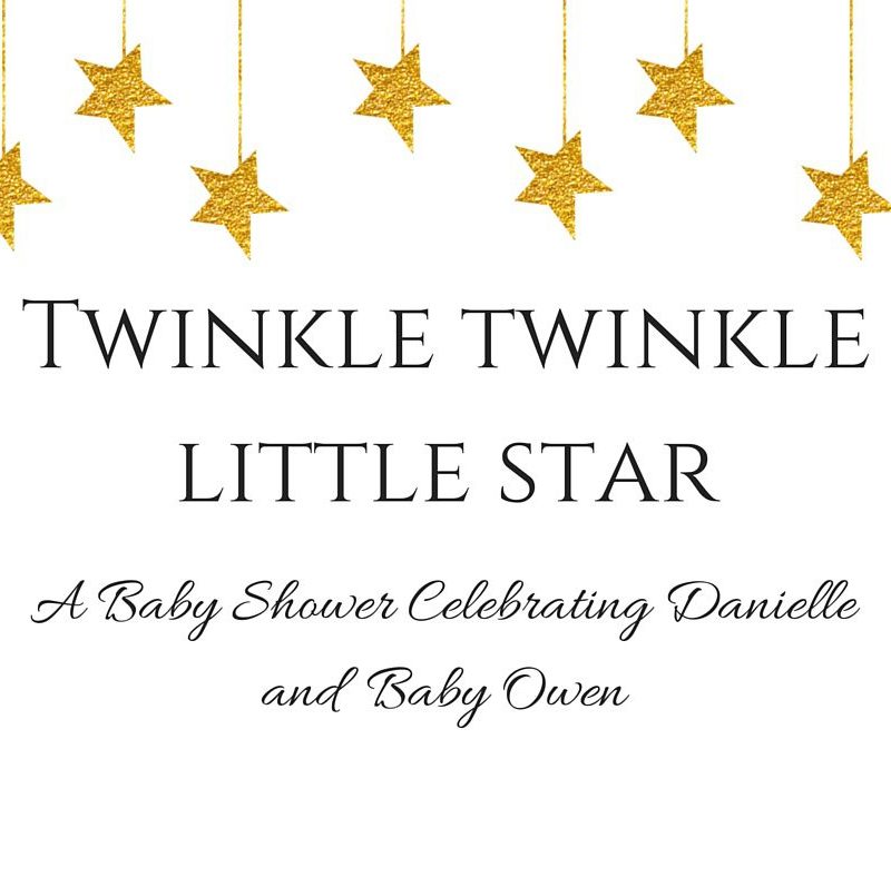 Twinkle Twinkle Little Star Themed Baby Shower