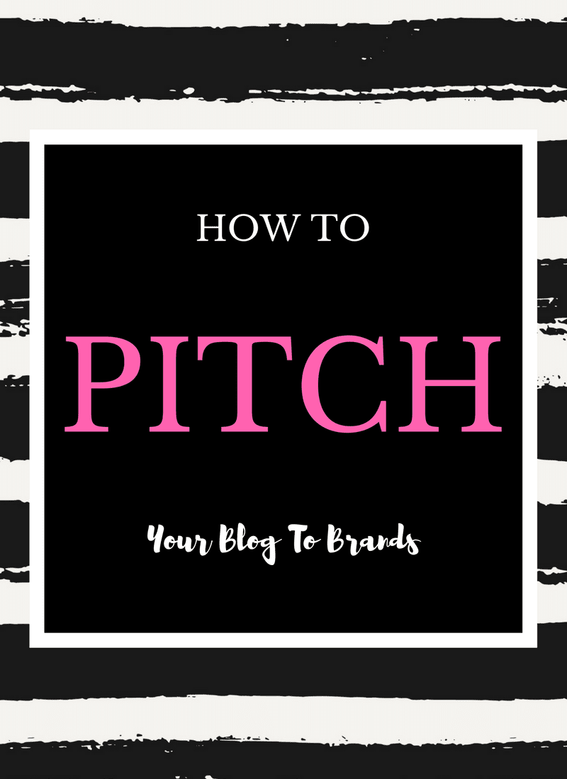 How To Pitch Your Blog To Brands