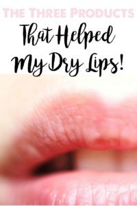 Three Products To Help Dry Lips