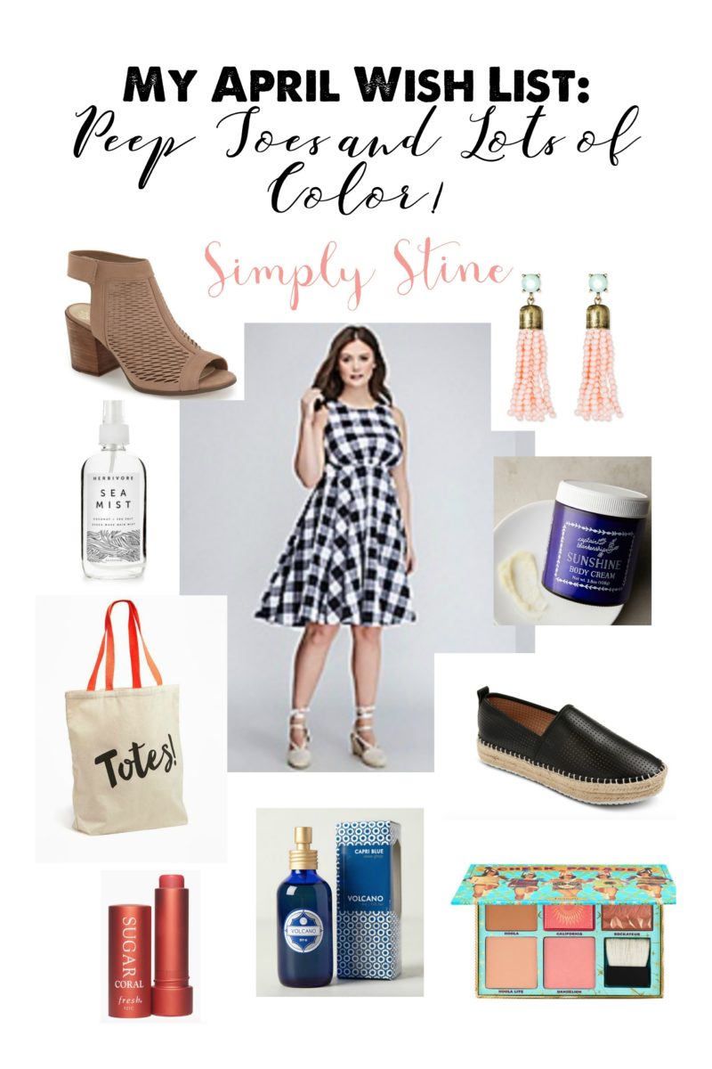 My April Wish List: Peep Toes and Lots of Color