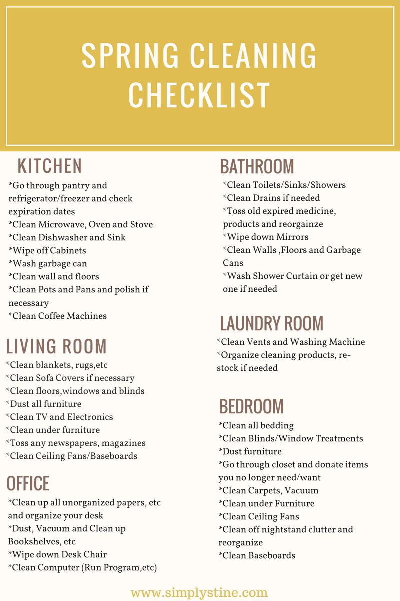 Some tips to getting your house clean and organized! Happy Spring Cleaning! 