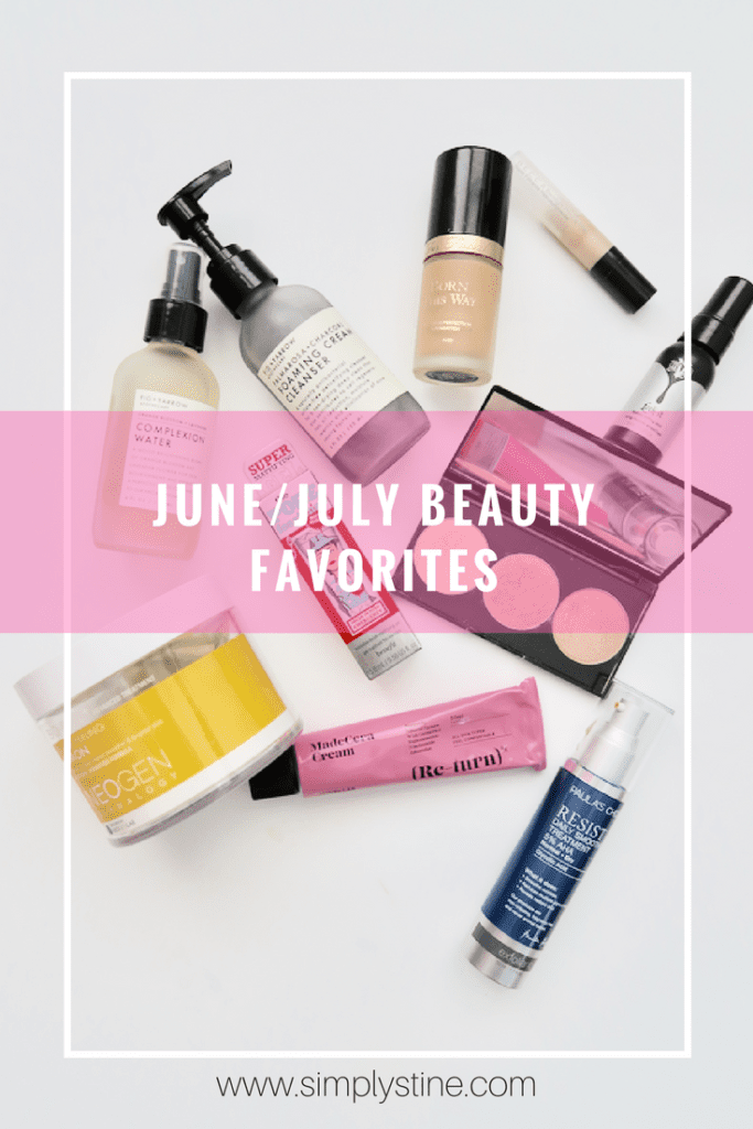 June and July Beauty Favorites | These are my favorite beauty products that I've been using and wearing for the past two months long! | www.simplystine.com