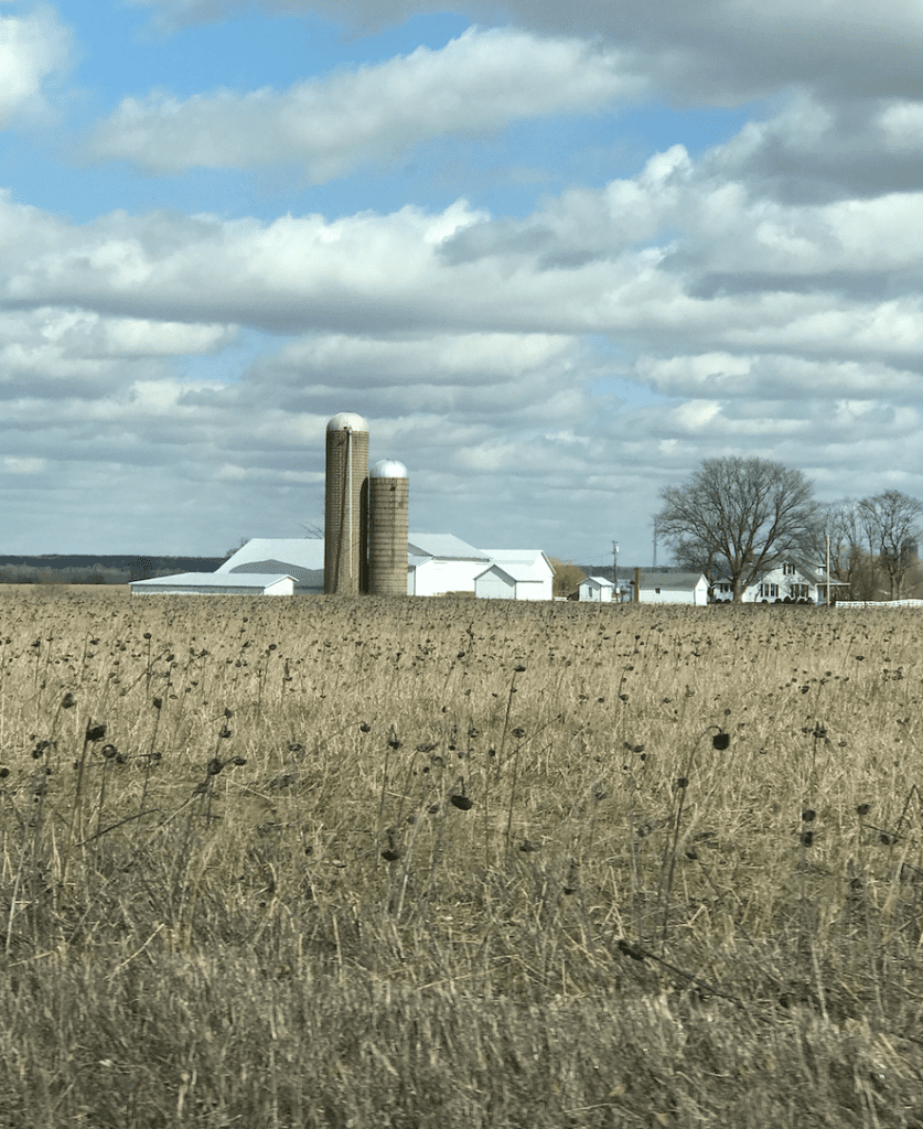 Farm fields for days in Ohio