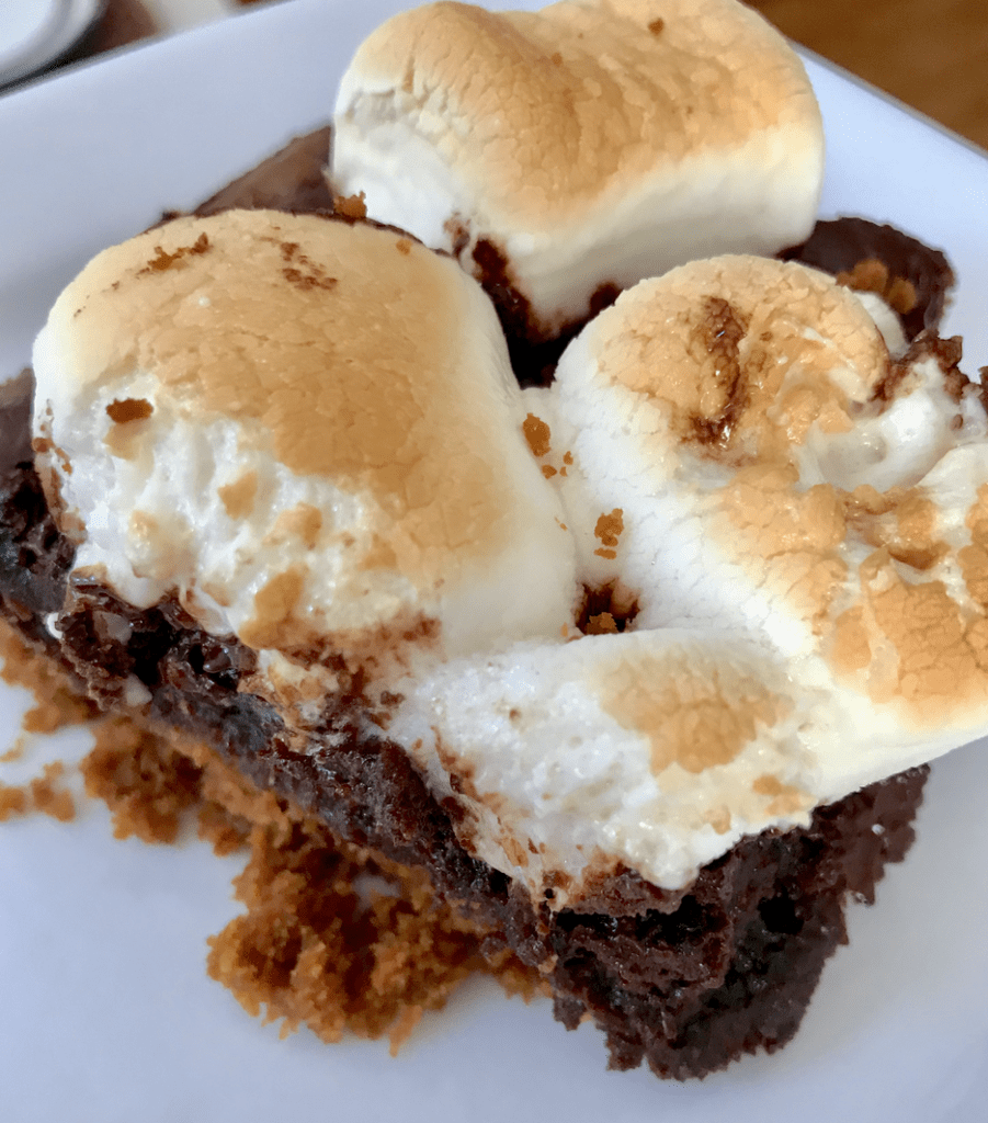 campfire s'mores brownie