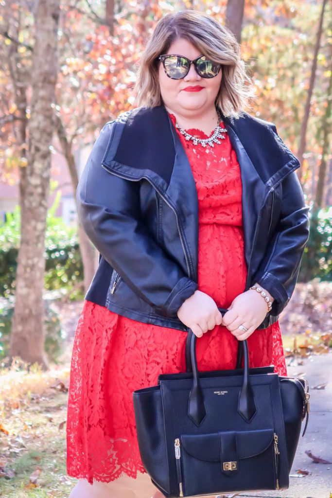 Holiday Party Dress: Scallop-Edge Lace Fit & Flare Dress From Lane Bryant