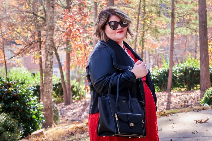 Holiday Party Dress: Scallop-Edge Lace Fit & Flare Dress From Lane Bryant