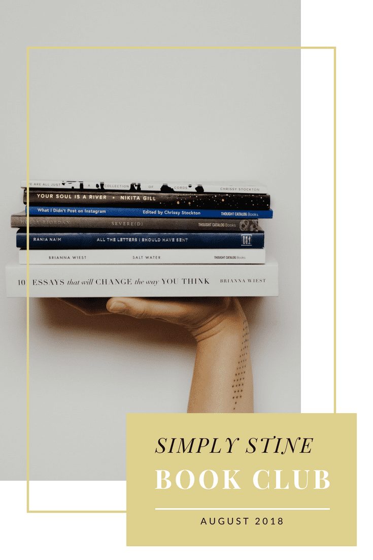 Simply Stine What I read in August! Lots of great books and I'm sharing my picks for September! #books #bookclub #bookworm