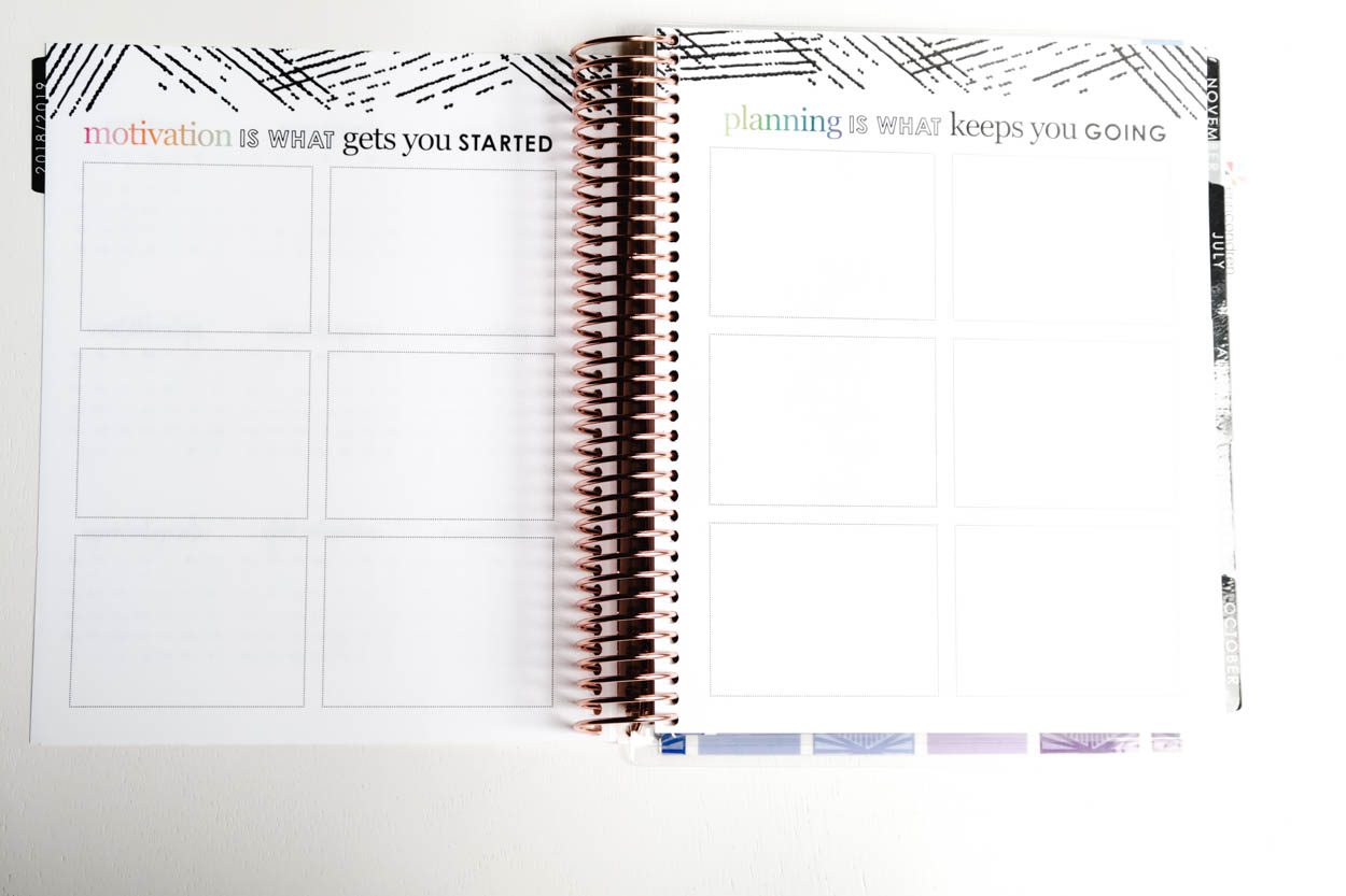 How I use my 2018-2019 Erin Condren Life Planner to help better manage my time, provide structure to my days and how it helps keep my ideas, projects and deadlines more organized! #planner #ErinCondren #Planning #Goals #GoalSetting #Organization