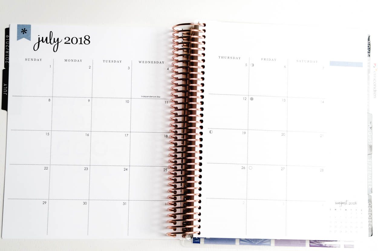 How I use my 2018-2019 Erin Condren Life Planner to help better manage my time, provide structure to my days and how it helps keep my ideas, projects and deadlines more organized! #planner #ErinCondren #Planning #Goals #GoalSetting #Organization