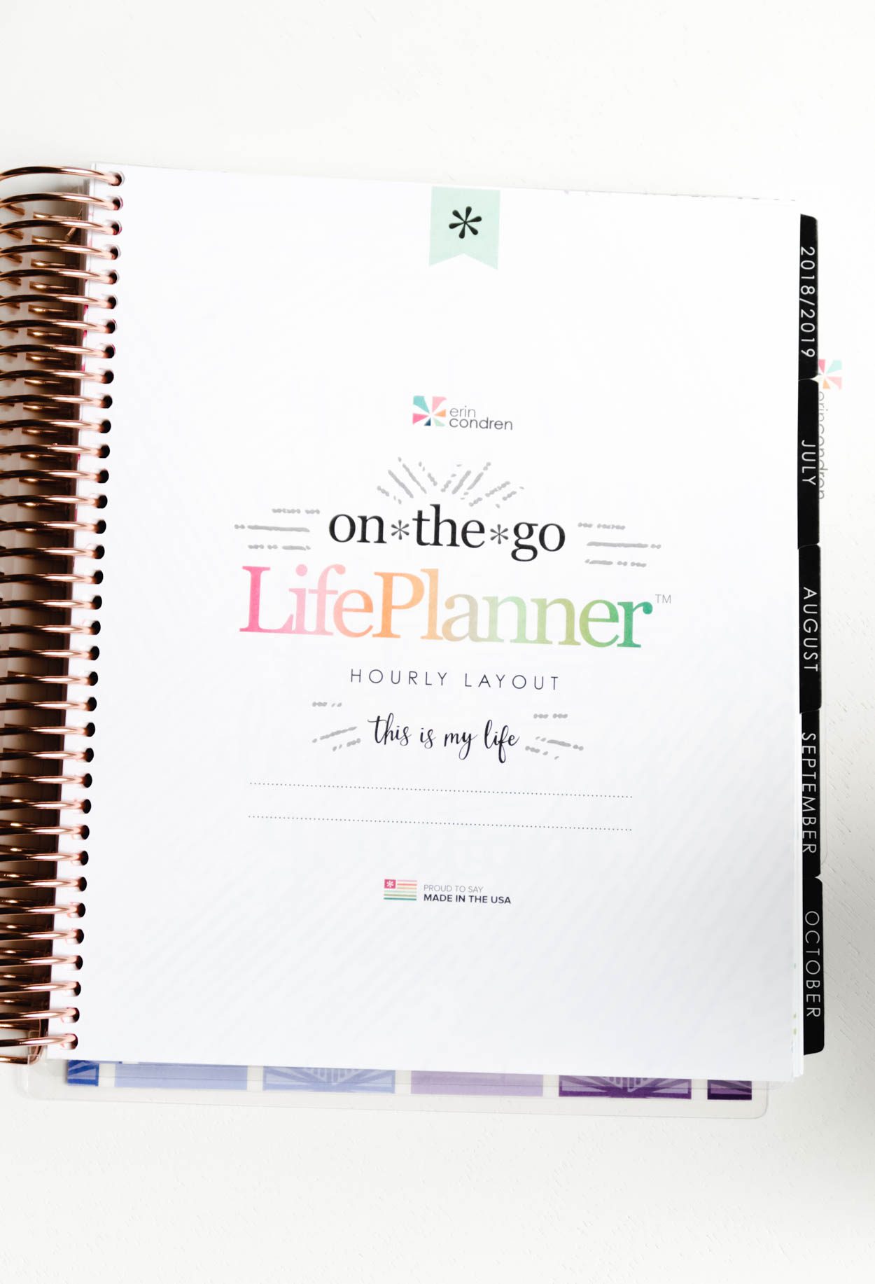 How I use my 2018-2019 Erin Condren Life Planner to help better manage my time, provide structure to my days and how it helps keep my ideas, projects and deadlines more organized! #planner #ErinCondren #Planning #Goals #GoalSetting #Organization