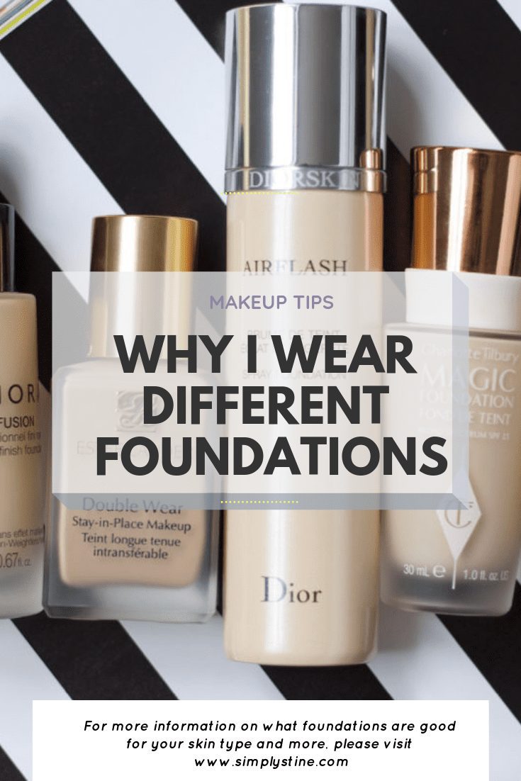 Why I Wear Different Foundations Simply Stine