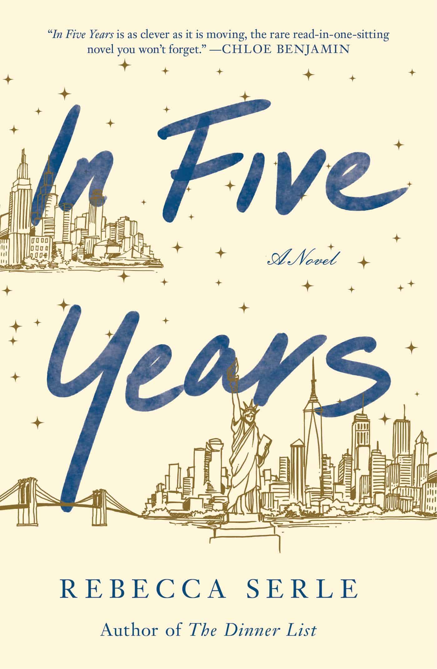 <a href="https://bit.ly/2vKqqQo" target="_blank" rel="noreferrer noopener">In Five Years</a> Book Cover