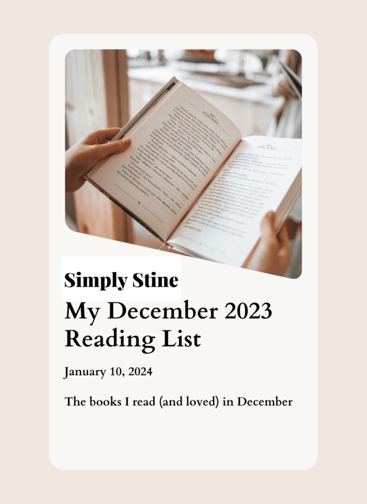 December 2023 Reading List 