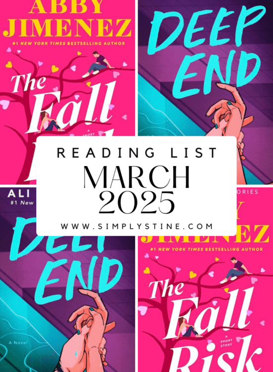 Finished The Fall Risk by Abby Jimenez and The Deep End by Ali Hazelwood this March—here’s what I thought and what I’m reading next in April!